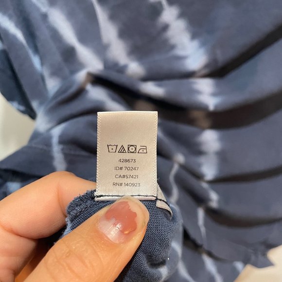 Lou & Grey blue bleached cropped tee shirt xs - Picture 5 of 6